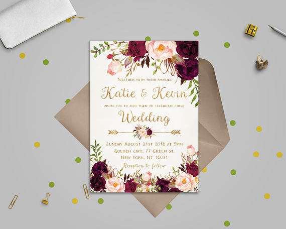 Wedding invitations that lie flat will cost less to mail!