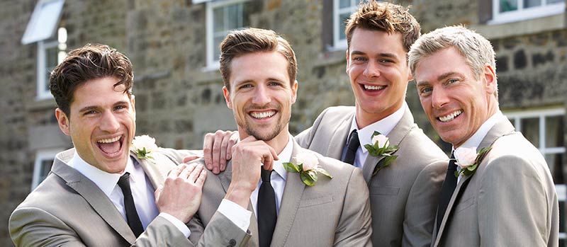 What does the groom wear?