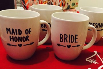 DIY mugs for your bridesmaids weddingfor1000.com