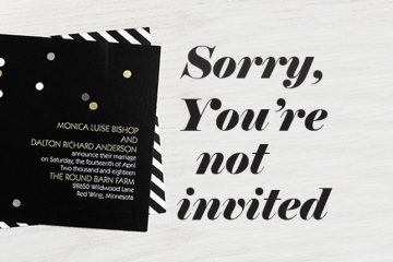 sorry you're not invited - how to let guests know you're having a small wedding weddingfor1000.com