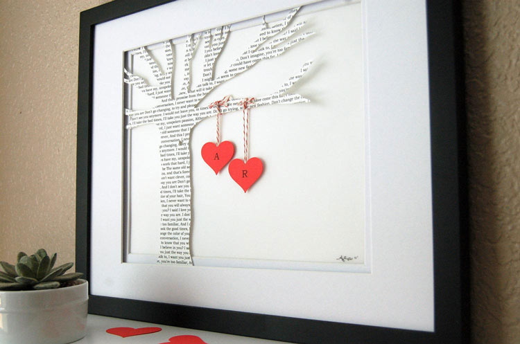 Love Words - a DIY Wedding Anniversary Gift