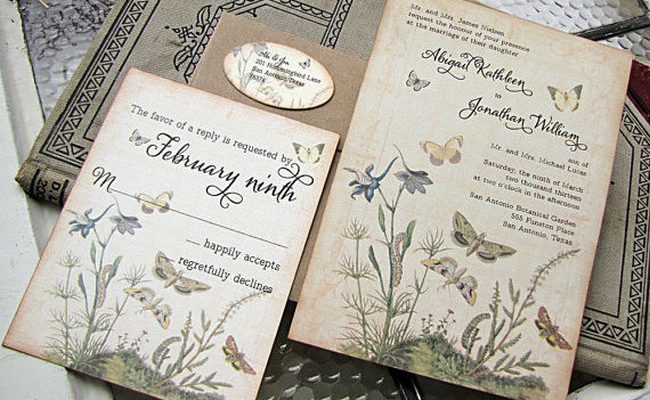 Find lovely vintage wedding stationery and other ideas - weddingfor1000.com