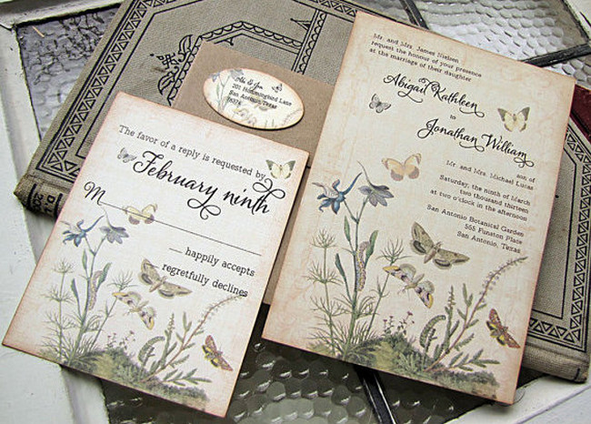 Vintage Wedding Stationery Ideas - Wedding for USD1000