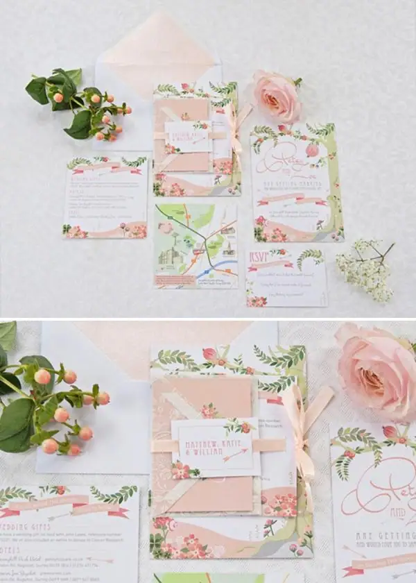 beautiful vintage wedding stationery ideas - weddingfor1000.com