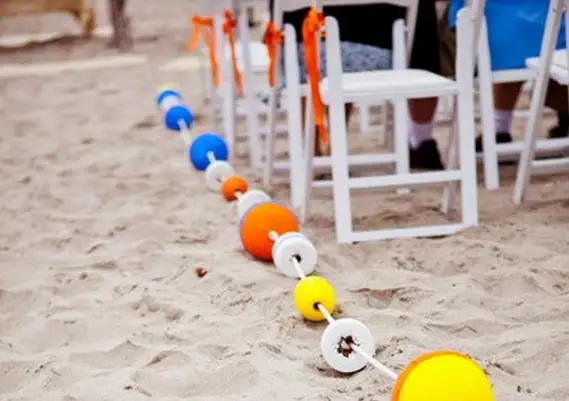 Beach Wedding Aisle Runner idea! weddingfor1000.com