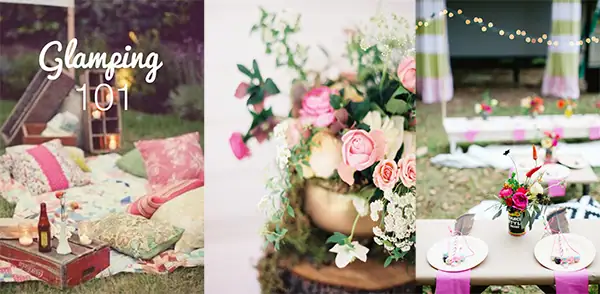 bachelorette party - glamping - weddingfor1000.com