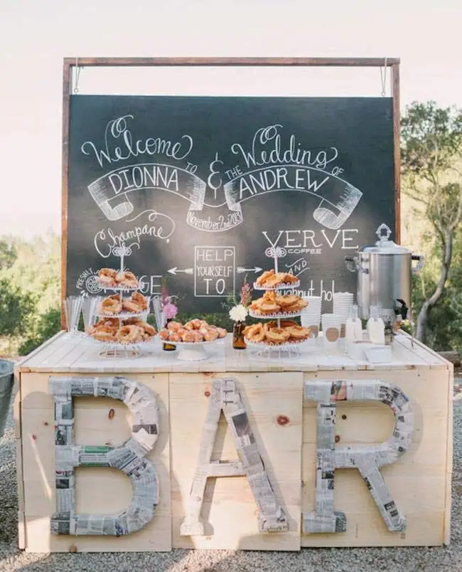 Amazingly Affordable DIY Bars For Your Wedding