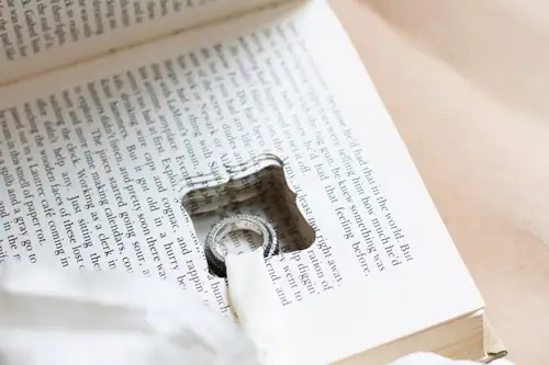 book wedding ring pillow alternative