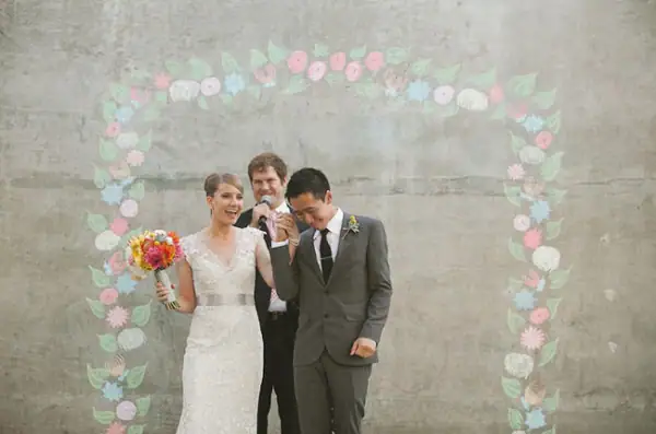 chalk on concrete wall - weddingfor1000.com