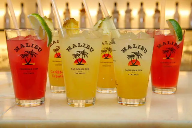 diy rum bar - malibu