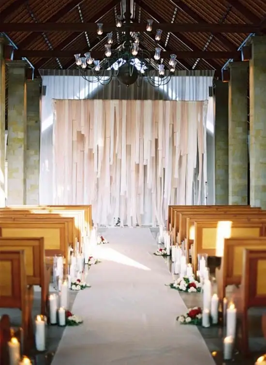 draped fabric wall weddingfor1000.com