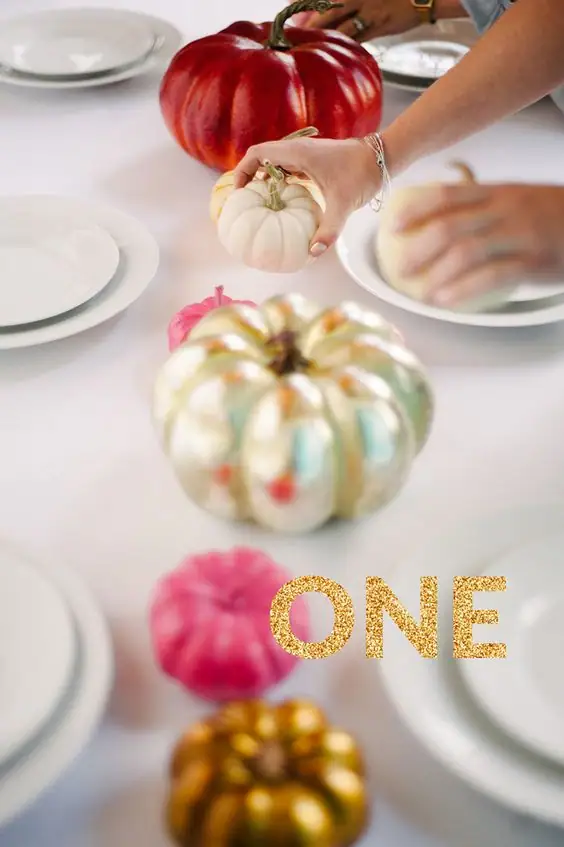pumpkin centerpieces apracticalwedding