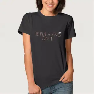 Killer tee shirts to announce your engagement