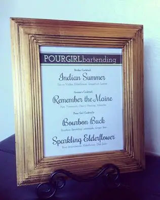 DIY Martini Wedding Reception Bar - Wedding for 1000