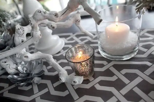societybride wedding centerpiece sharkskin