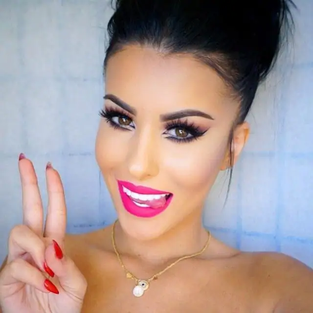 spring makeup bright lips