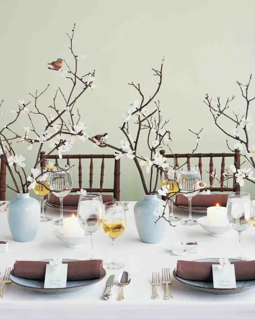 tree branches centerpieces weddingfor1000.com