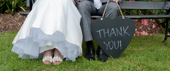wedding gifts say thank you