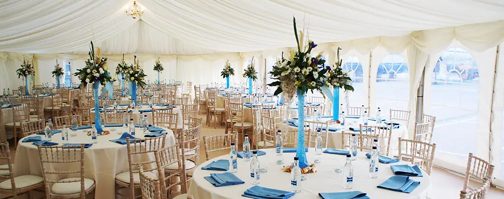 wedding marquees make for a stunning setting